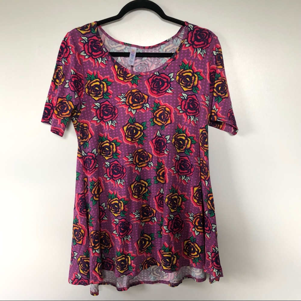 Lularoe Classic T Medium Floral Short Sleeve USA